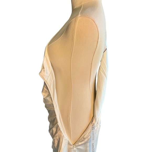 Elliatt x Revolve - NWT Cassini Elegant Ivory One-Shoulder Dress Sz S - Picture 9 of 13